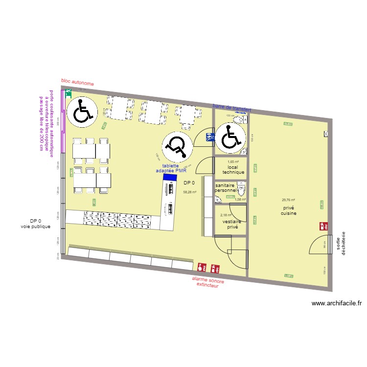POKA LOHA APRES TRAVAUX ESPACE ROTATION. Plan de 0 pièce et 0 m2