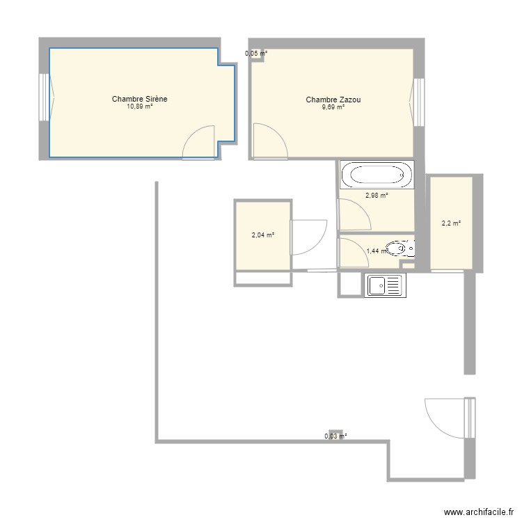 Zazou . Plan de 0 pièce et 0 m2