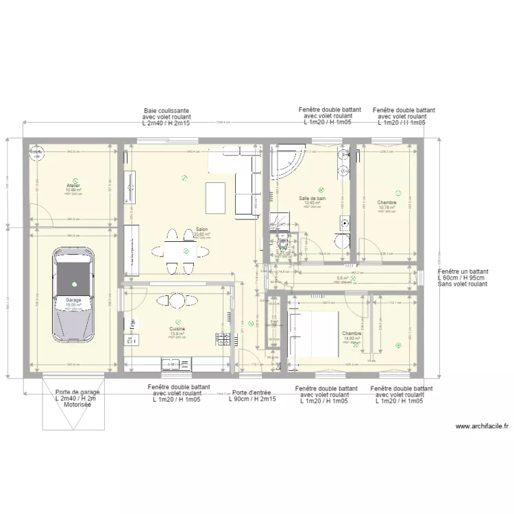  MAISON. Plan de 