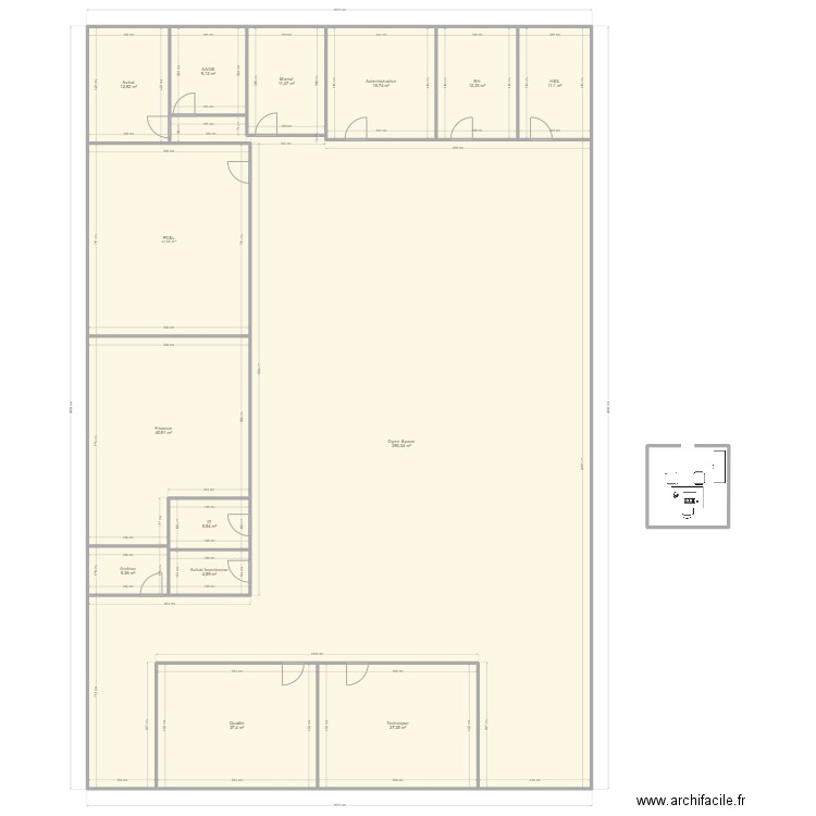 Plan Open space V011. Plan de 0 pièce et 0 m2
