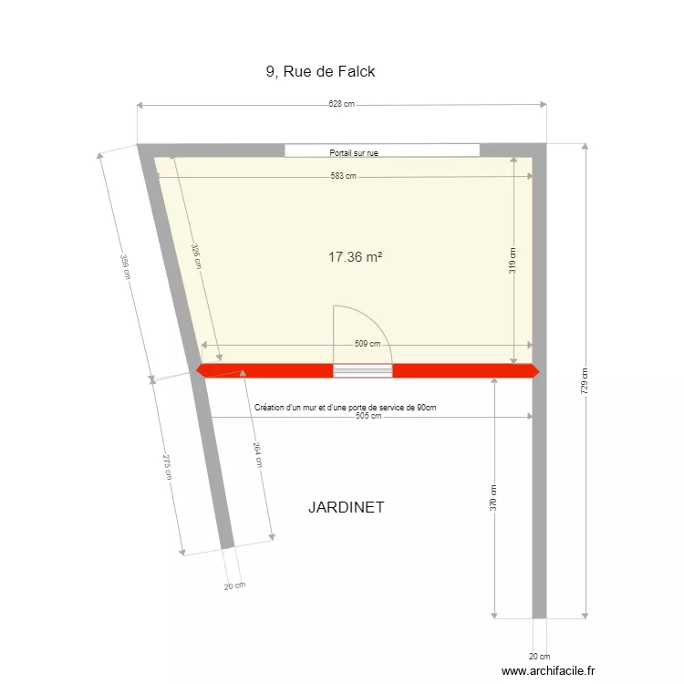 Garage Falck PC. Plan de 