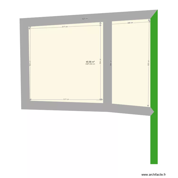 ancienne cure rez de chauss&eacute;e f. Plan de 