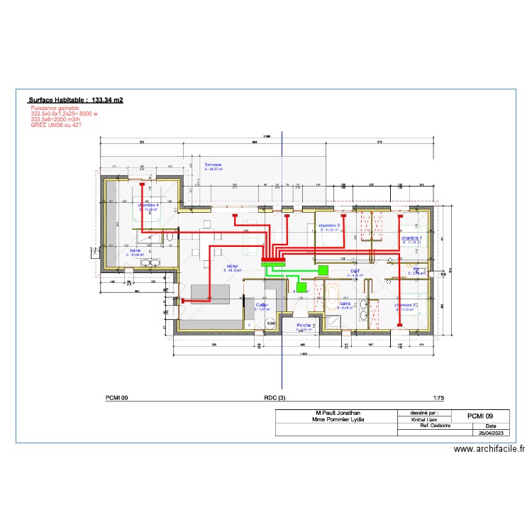 Pauly Gainable. Plan de 0 pièce et 0 m2