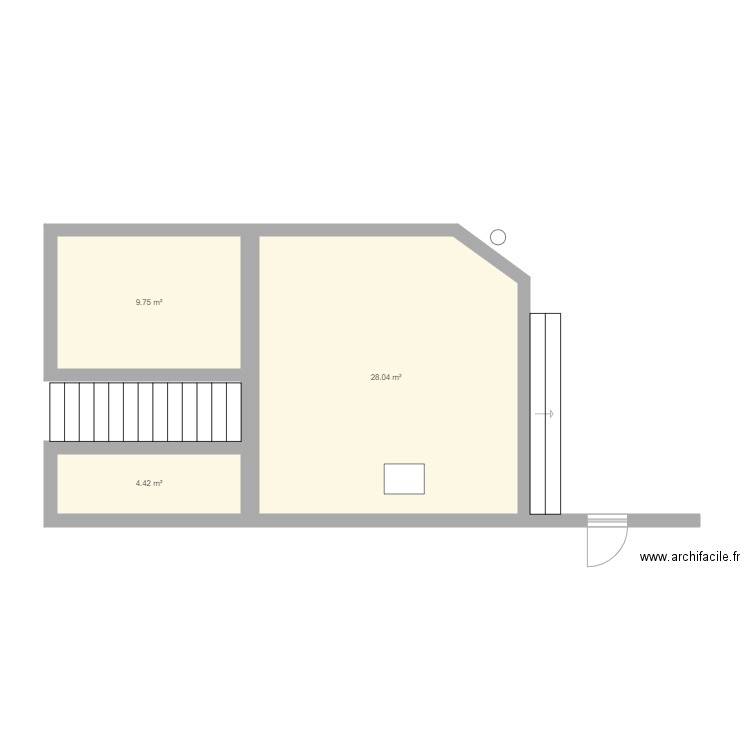 Terrasse facade V2. Plan de 0 pièce et 0 m2