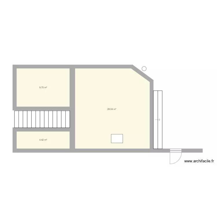Terrasse facade V2. Plan de 