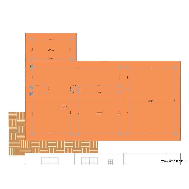 toit. Plan de 0 pièce et 0 m2