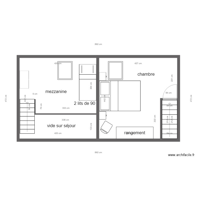 arandon haut. Plan de 0 pièce et 0 m2