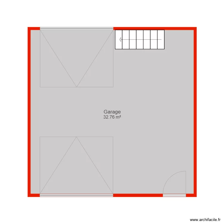 BI 5991 annexe garage non c&ocirc;t&eacute;. Plan de 