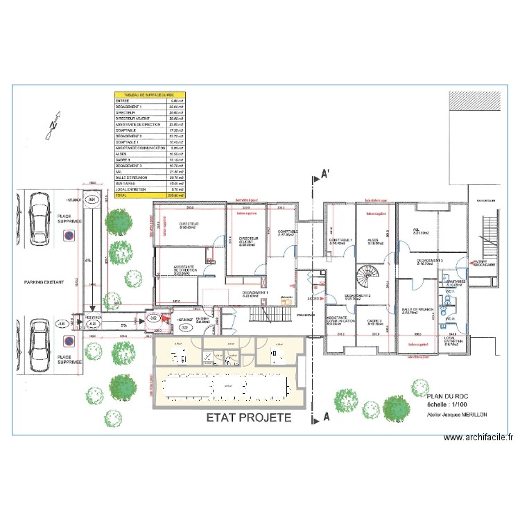 Local libre 70m2 aménagé. Plan de 0 pièce et 0 m2