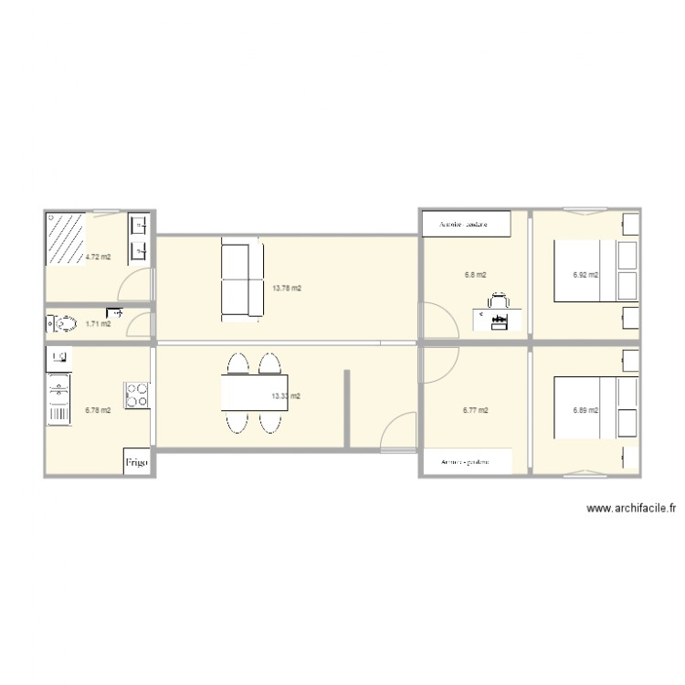 MAISON CONTAINER. Plan de 0 pièce et 0 m2