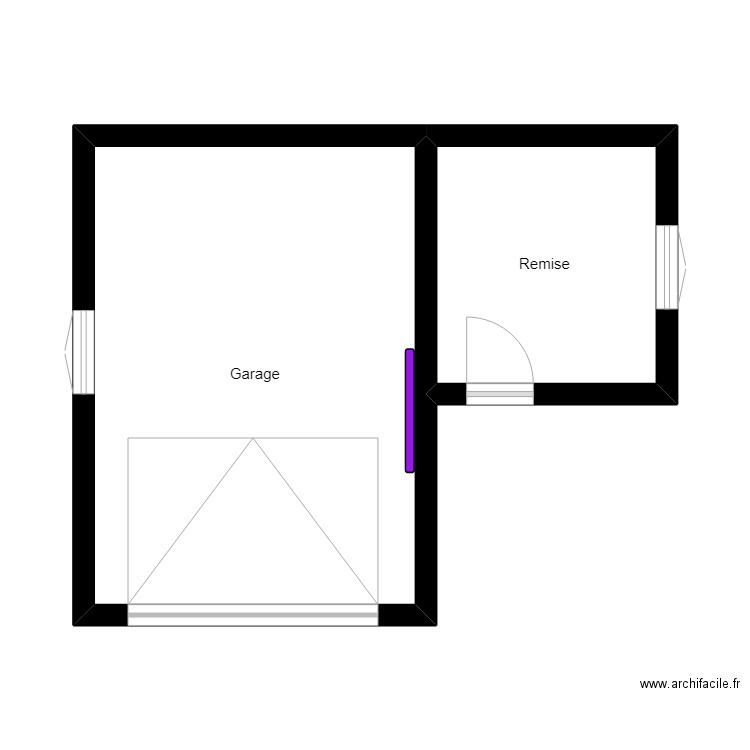 Garage r-PCB. Plan de 0 pièce et 0 m2