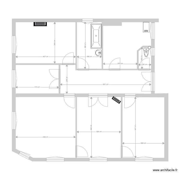 fabre existant. Plan de 