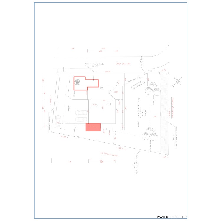 agrandissement masse fouquieres. Plan de 0 pièce et 0 m2