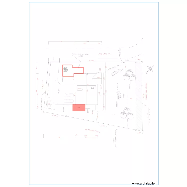 agrandissement masse fouquieres. Plan de agrandissement masse fouquieres. Plan de