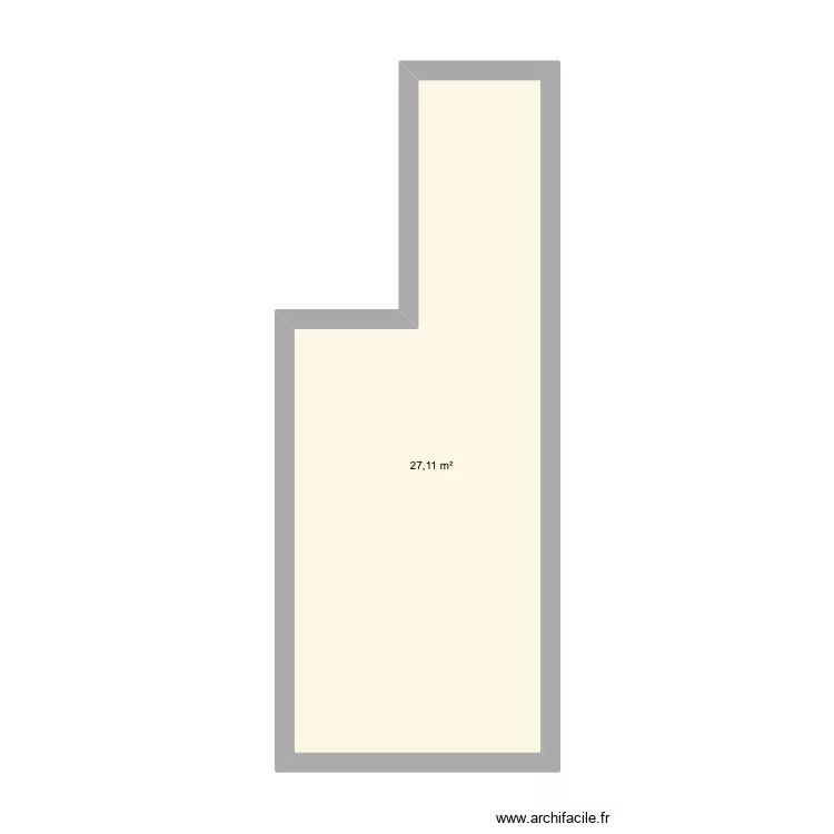 bucatarie. Plan de 1  et 27 m²
