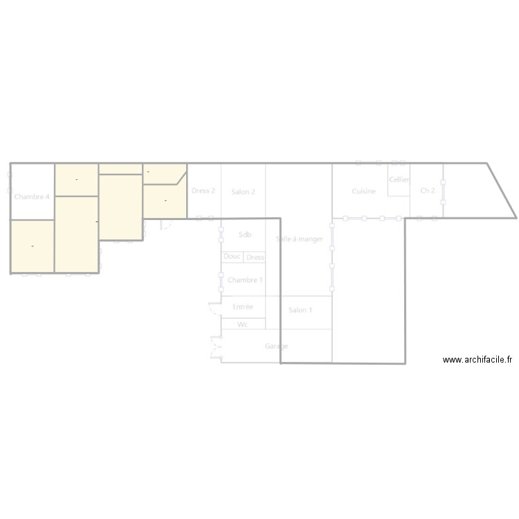 HERNANDEZ LEFOREST. Plan de 5 pièces et 1655 m2