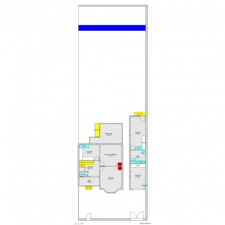 PLAN AVEC TERRAIN PLUS GARAGE. Plan de 0 pièce et 0 m2