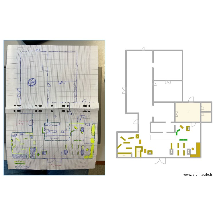 plan magasin. Plan de 0 pièce et 0 m2