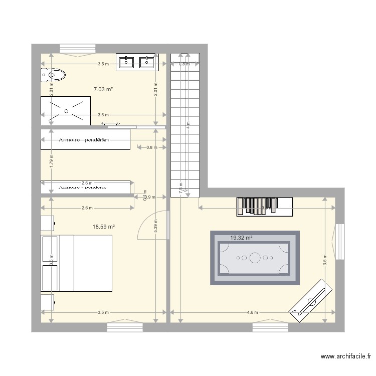 DM Projet1. Plan de 0 pièce et 0 m2