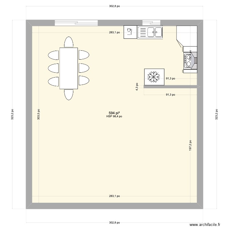 cuisine charles. Plan de 0 pièce et 0 m2