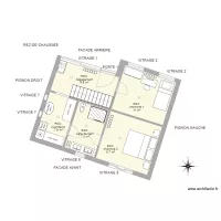 plan RDC Ad&egrave;le B