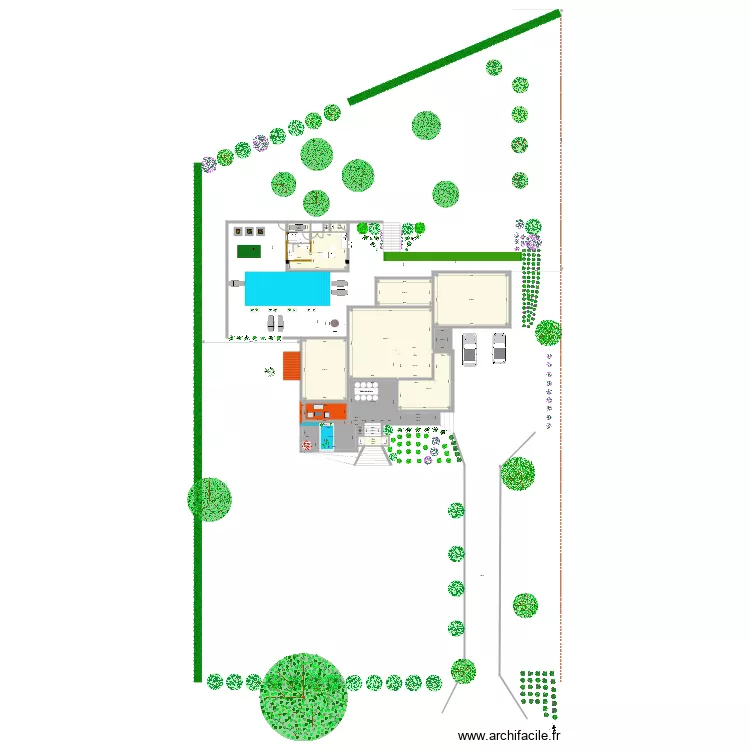 PLAN LOT PISCINE. Plan de 