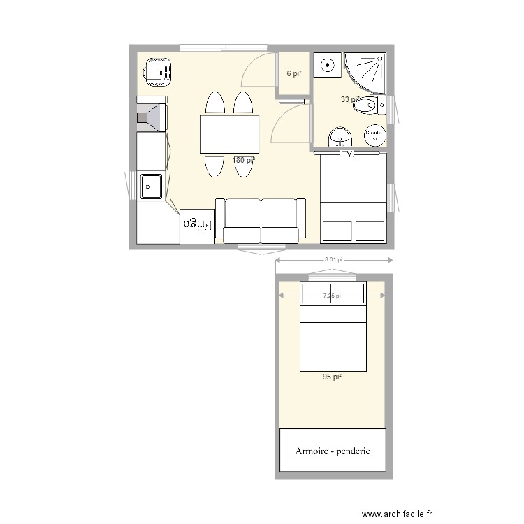 mini chalet 2. Plan de 0 pièce et 0 m2