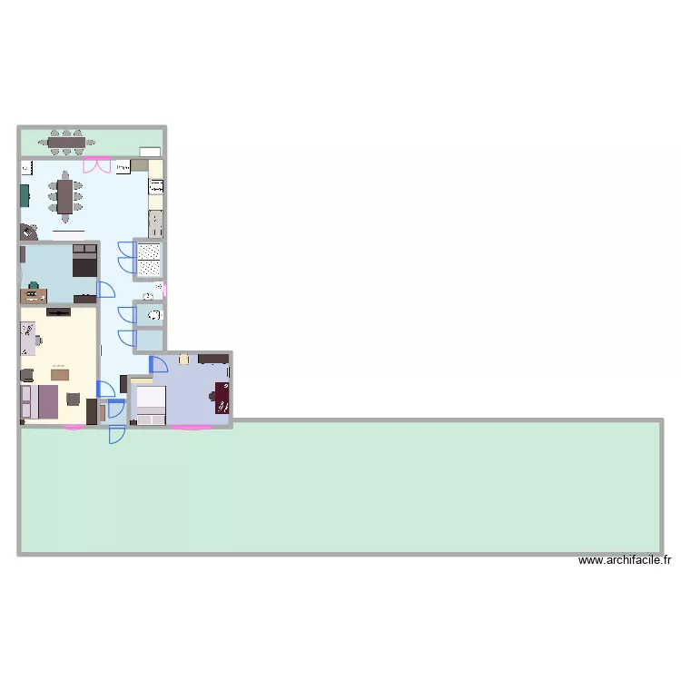 Domicile familial . Plan de 