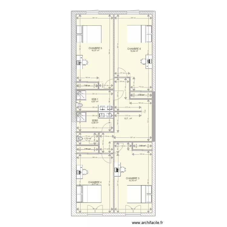 Immeuble - Pirog - Saint Papoul. Plan de Immeuble - Pirog - Saint Papoul. Plan de