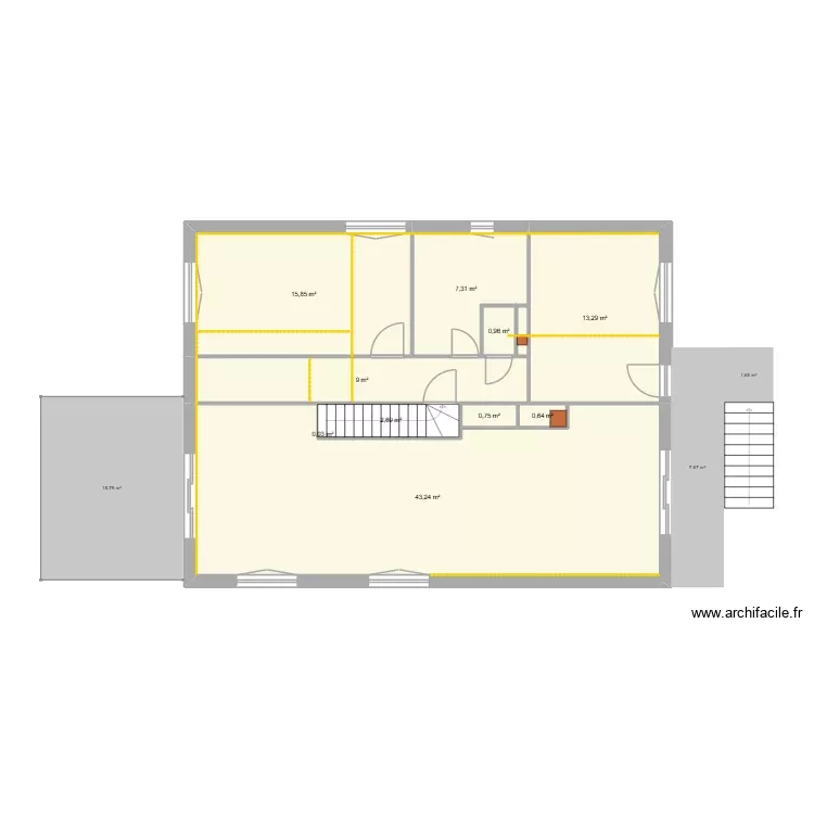 V1 Projet 28 Mocquery. Plan de 10 Pièces et 94 m² V1 Projet 28 Mocquery. Plan de 10 Pièces et 94 m²