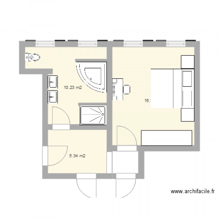 1er étage. Plan de 0 pièce et 0 m2