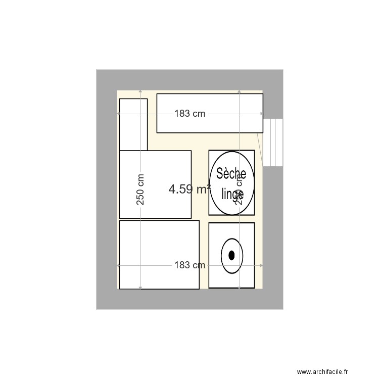 BuanderieVertical. Plan de 0 pièce et 0 m2