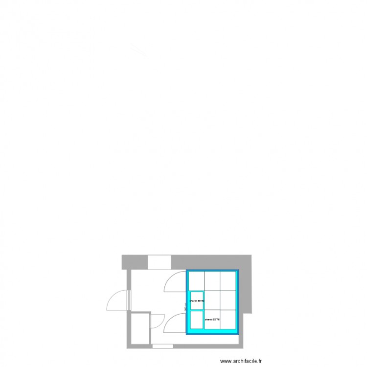 chambre froide intérieur 2430x3030. Plan de 0 pièce et 0 m2