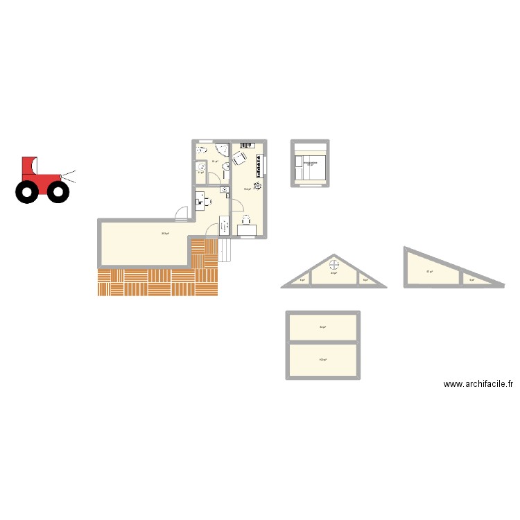 maison (option ) test4. Plan de 12 pièces et 76 m2