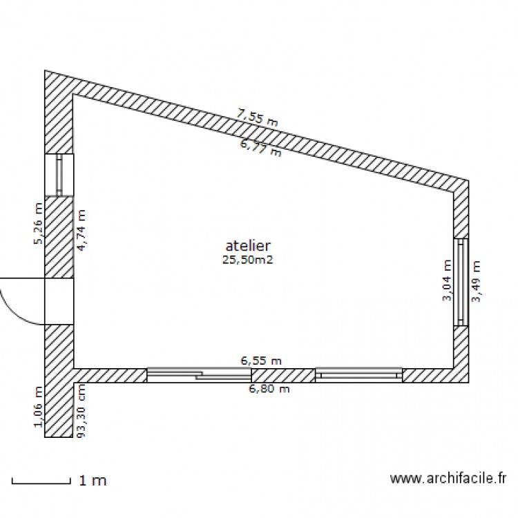 atelier. Plan de 0 pièce et 0 m2