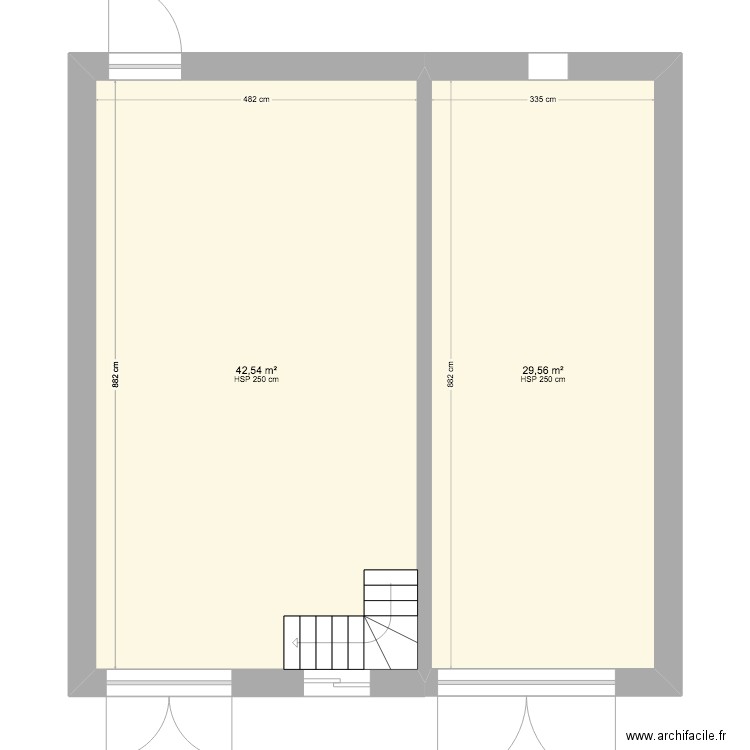 rdc vide emmanuelle. Plan de 0 pièce et 0 m2