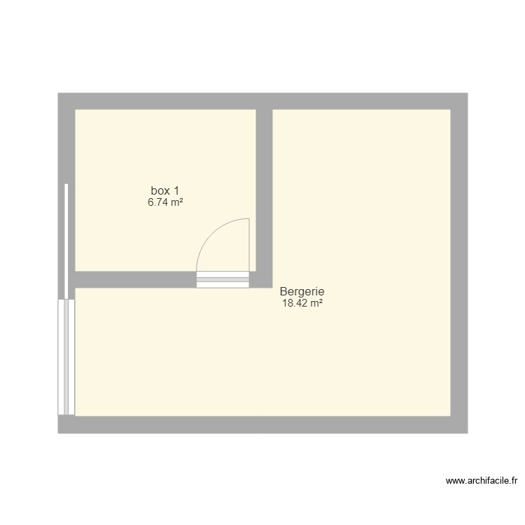 bergerie. Plan de 0 pièce et 0 m2