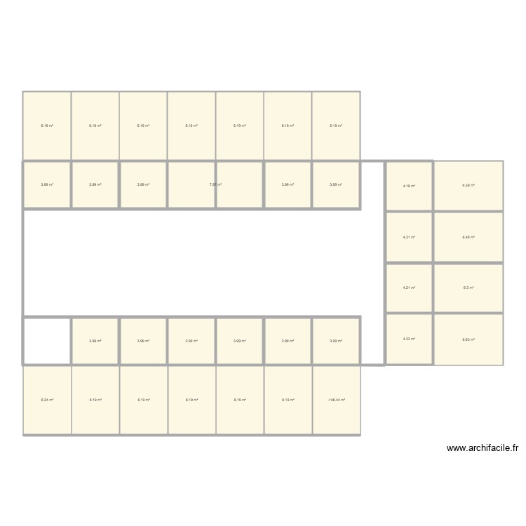 barns. Plan de 0 pièce et 0 m2