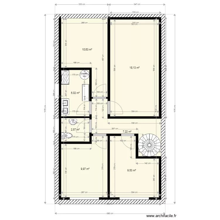 etage sup 66-1. Plan de etage sup 66-1. Plan de