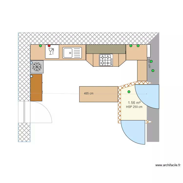 Cuisine. Plan de 