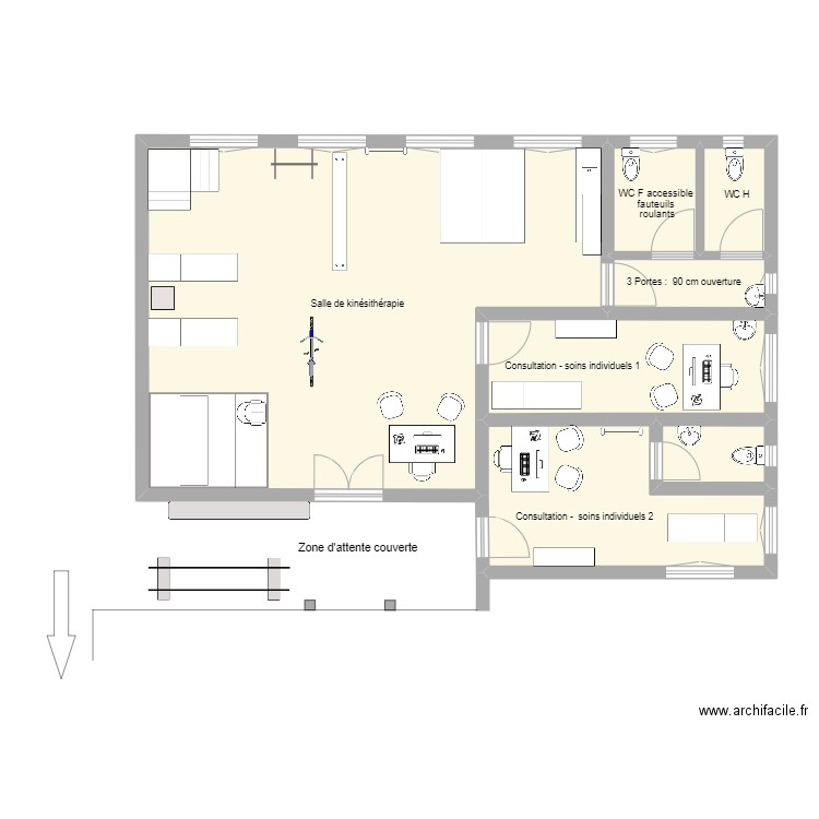 Hôpital de Rutovu - Bâtiment Equipé . Plan de 7 pièces et 97 m2