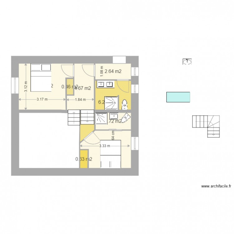 grange V11 1 er étage 11 avril. Plan de 0 pièce et 0 m2