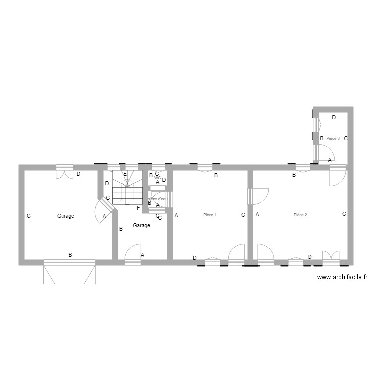 Bruley RDC. Plan de 0 pièce et 0 m2