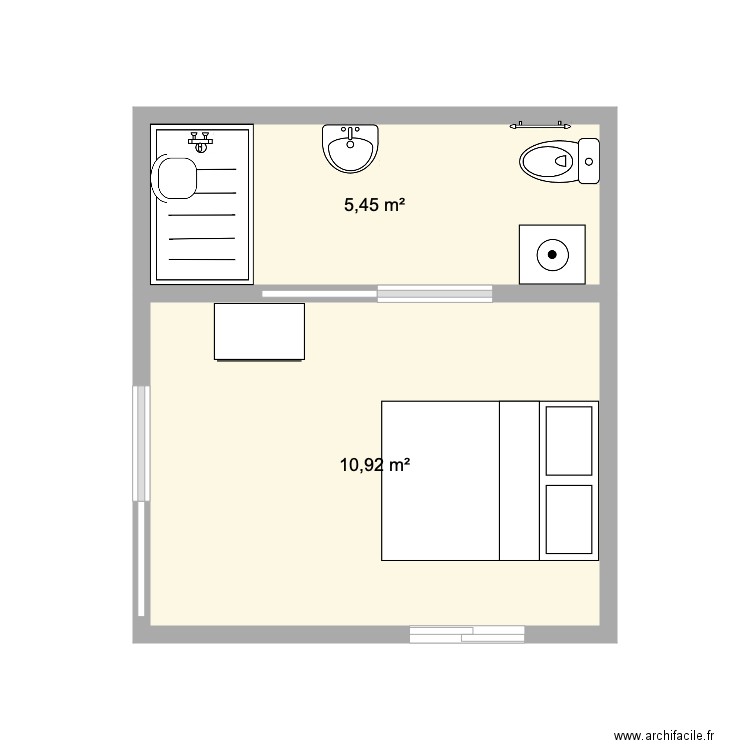 SALLE DE BAIN. Plan de 0 pièce et 0 m2