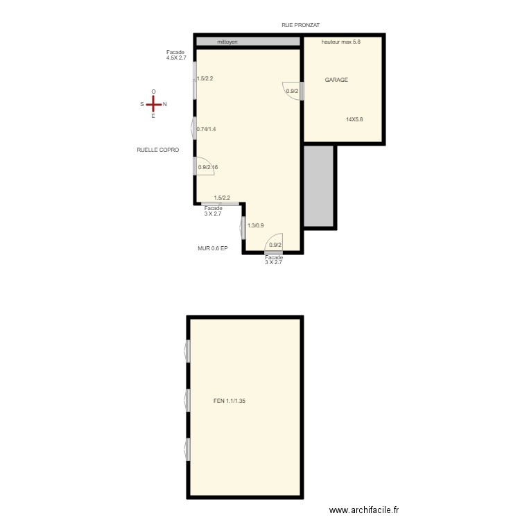 RUCKERT. Plan de 0 pièce et 0 m2