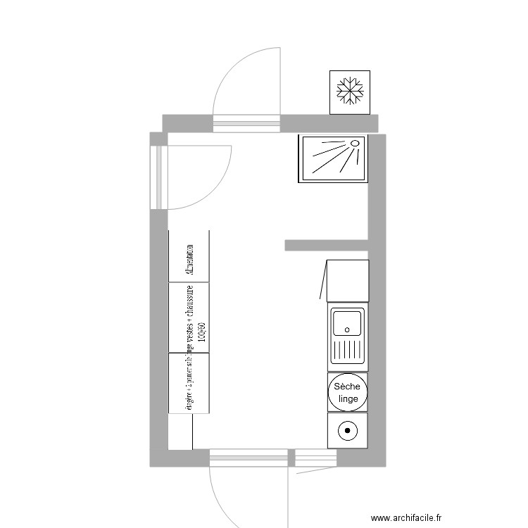 buanderie1. Plan de 0 pièce et 0 m2