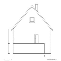 Plan face Ouest apr&egrave;s modification