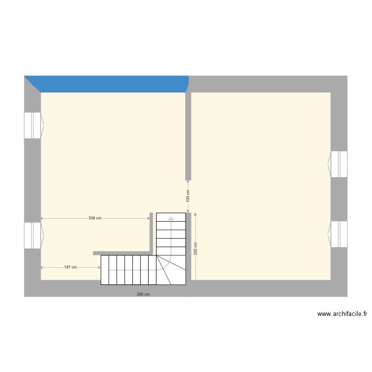 Démarié Premier étage 2 SdB. Plan de 0 pièce et 0 m2