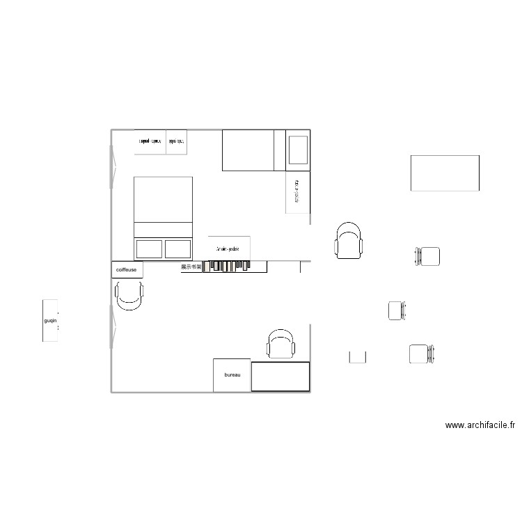 salon. Plan de 0 pièce et 0 m2
