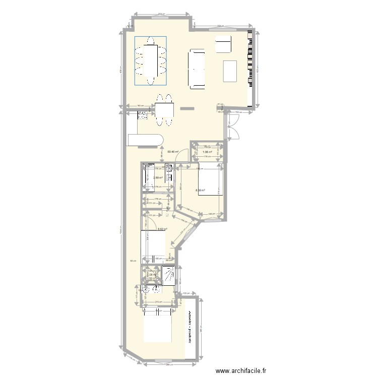 366 Vaugirard proposition Sosso. Plan de 0 pièce et 0 m2